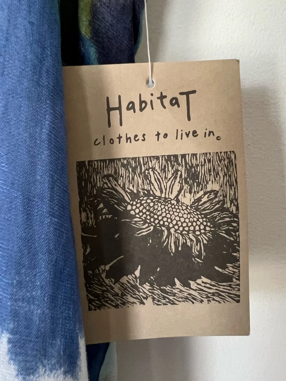 Habitat 2 Piece Button-Front Shirt & Tank Watercolor Floral Spring Linen Blend - Picture 14 of 16